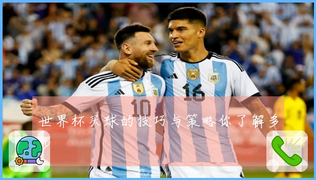 世界杯买球的技巧与策略你了解多少